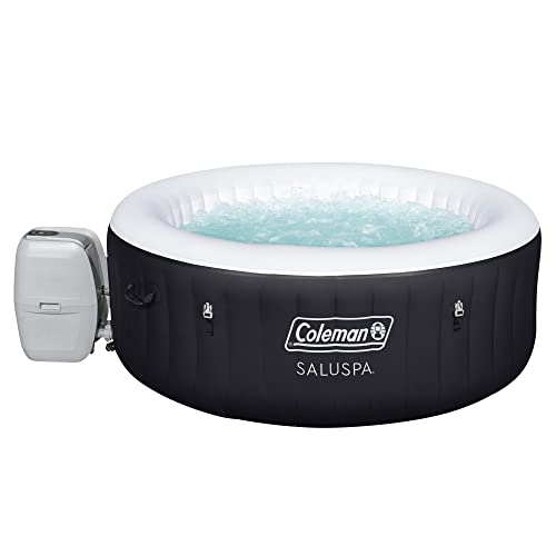 Coleman SaluSpa 2 to 4 Person Inflatable Round Outdoor Hot Tub Spa with 60 Soothing AirJets