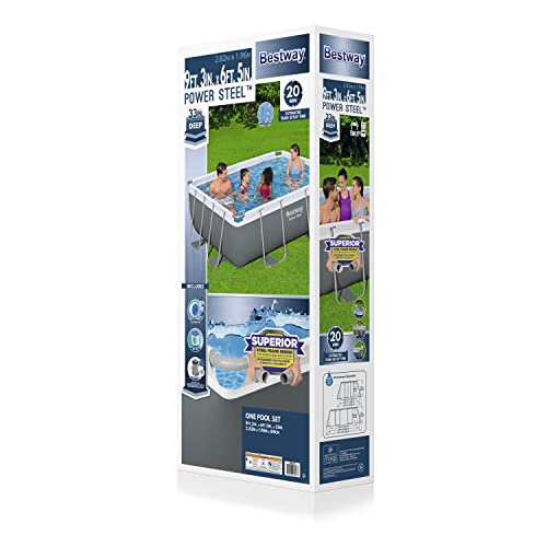 Bestway: Power Steel 9'3" x 6'5" x 33" Above Ground Pool Set - 937 Gallons