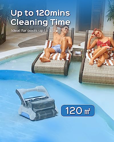 (Eclipsing Wired) WYBOT Cordless Pool Robot Cleaner, 3X Suction Power