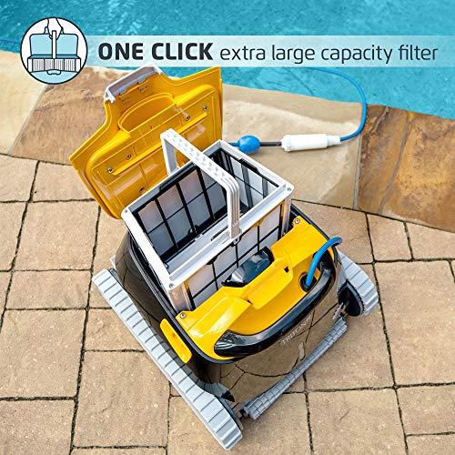 Dolphin Triton PS Robotic Pool Vacuum Cleaner with Universal Caddy for Pool Cleaning